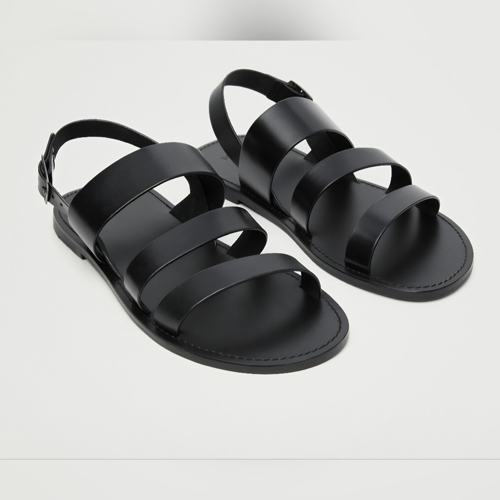 NWT - Mango Men's Leather Gladiator Sandals - EU 43/US 9